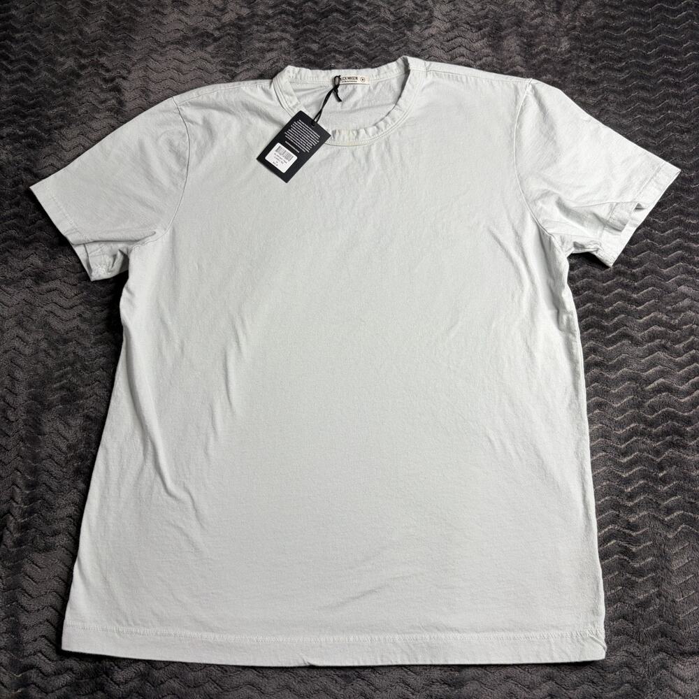 Buck mason mens silver mist pima classic tee size M